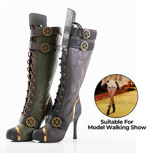 <span class=keywords><strong>Scarpe</strong></span> da ballo <span class=keywords><strong>Polo</strong></span> con fondo rosso <span class=keywords><strong>scarpe</strong></span> da ballo con tacco alto al ginocchio di alta qualità per <span class=keywords><strong>scarpe</strong></span> Sexy con tacchi alti estremi - Product Image 4