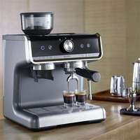 Machine à café expresso Barsetto BAE01 en acier inoxydable avec moulin Breville, pression de 15 bars, capacité détachable de 2,8 L, contrôlée par application
