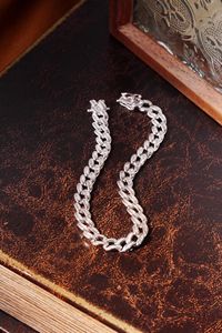 Xinfly Joyería de Lujo, Cadena Cubana de Oro Real de 18K con Diamante Natural de 1.95CT, Brazalete Estilo Ins con Diamantes Completos - Product Image 2