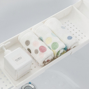 Serviette de bain en coton pour enfants Cotton Love 25x50cm à pois, douce et absorbante, rectangulaire M4002 - Product Image 3