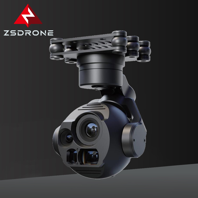 2K Gimbal Camera Drone 30x Optical Zoom 540 Degree Wide Angle CMOS Imaging Sensor Wireless Control Aerial Video