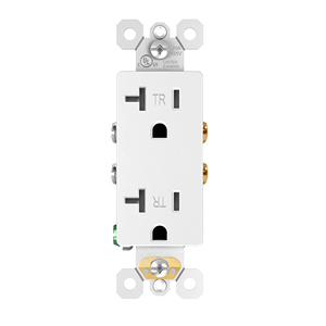 MVAVA Schnellanschluss Schraubenlose Kunststoff-Steckdose US-Standard 20A 102-132V AC TR GW Wandsteckdose /CUL für - Product Image 3