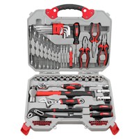 Ensemble d'outils de réparation automobile professionnel en acier au carbone de haute qualité, clé à douille combinée, marteau, boîte à outils de réparation automobile, 1 ensemble de kit de réparation