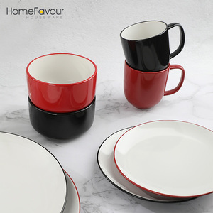 Porcelaine Fine usine <span class=keywords><strong>grès</strong></span> <span class=keywords><strong>vaisselle</strong></span> maison ensemble de <span class=keywords><strong>vaisselle</strong></span> en céramique de 16 - Product Image 5