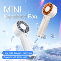 IMYCOO Ventilateur de poche portable USB 1200 mAh, rechargeable, avec logo personnalisé, mini ventilateur électrique à batterie, ventilateur de voyage compact pour cils, vente chaude
