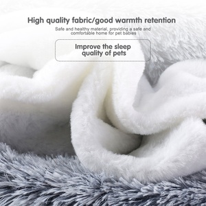 Hanyang 2023 inverno peluche Pet Cat Bed Round Cat House Warm Cat Basket Pet Sleep Bag <span class=keywords><strong>Nest</strong></span> Kennel per cani di piccola taglia - Product Image 3