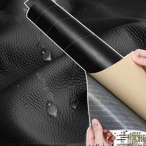 En stock – <span class=keywords><strong>Kit</strong></span> de réparation de cuir PU auto-adhésif, imperméable et robuste, pour canapé, voiture, chaise – Patch de réparation en cuir tricoté uni - Product Image 3
