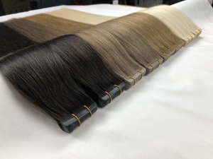 Extensiones de Cabello Adhesivas de Alta Calidad, Doble Trama, Negro, Castaño y Rubio, 26 Pulgadas - Product Image 2