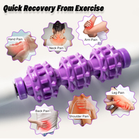 Bâton de massage musculaire pour la relaxation du corps Bâton de yoga à trois balles pour la liposuccion et la récupération post-chirurgie