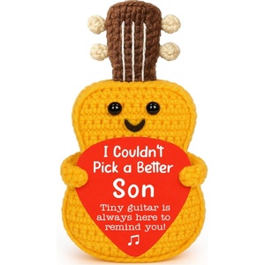 Cadeaux d'<span class=keywords><strong>anniversaire</strong></span>, cadeau de remerciement pour les nouveaux oncles, cadeau unique, drôle, mignon, fait main au crochet, sur le thème de la musique, pour homme, cadeau d'appréciation - Product Image 2