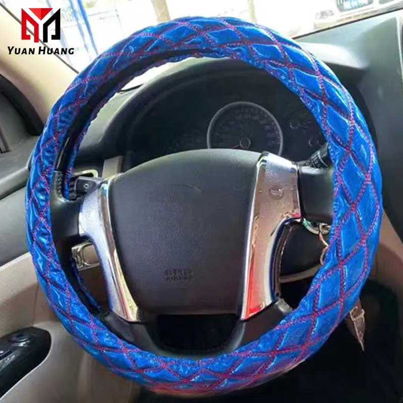 High quality embroidered Cars Color Car Steering Wheel Cover 38cm 40cm 42cm 45cm 47cm For big car accessories