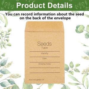 <strong>Custom</strong> Seed Packet <strong>Envelopes</strong> Unfilled <strong>Kraft</strong> Wedding Favors Packets Self Adhesive Rustic Seed <strong>Envelopes</strong> - Product Image 3