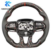 Volant en fibre de carbone pour Dodge Charger Gt Challenger Durango Scat Sxt SRT Rt ram 1500 2019 2020 2021 2022 2023 2024