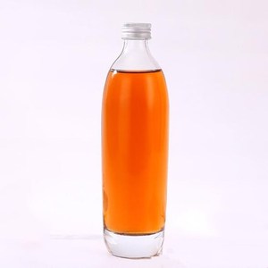 330ml 500ml Flint <span class=keywords><strong>Base</strong></span> Lourde Ronde Liège <span class=keywords><strong>Gin</strong></span> Bouteille En Verre pour Spiritueux Vodka, Fruit Vinaigre <span class=keywords><strong>Boisson</strong></span> Liqueur Bouteille En Verre - Product Image 3