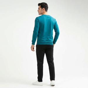 Sudadera de Invierno de Secado Rápido Personalizada por el Fabricante, Sudadera de Manga Larga con Cuello Redondo para Hombre, Estilo Vintage, 100% Algodón de Felpa - Product Image 1