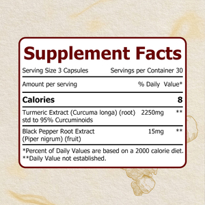 Cápsulas de Extracto de Cúrcuma de Marca Privada con Extracto de Cúrcuma, Extracto de Cúrcuma que Favorece una Salud Óptima, Cápsulas con 95% de Curcuminoides - Product Image 2