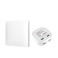 Interruptor de Control Remoto Inalámbrico RF433 Autoalimentado, Sin Necesidad de Cableado, Interruptor de Luz de Pared Inteligente de 220V con Adhesivo para Iluminación del Hogar
