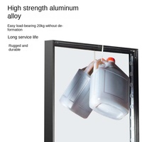 Doppelseitiger Aluminium-LED-Werbeleuchtkasten für den Außenbereich mit gehärtetem Glas, mobilem Leuchtdisplay und Bodenrädern – Großhandel
