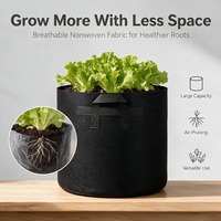 Pots en tissu pour l'aération des racines, conteneurs à plantes avec poignées pour légumes, taille personnalisée, pour jardinières surélevées et plantations en jardin