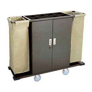 CHAOBAO D-205A Chariot de préposé aux chambres de haute qualité Chariot de ménage noir de qualité supérieure pour hôtels <span class=keywords><strong>Design</strong></span> moderne Matière plastique - Product Image 6
