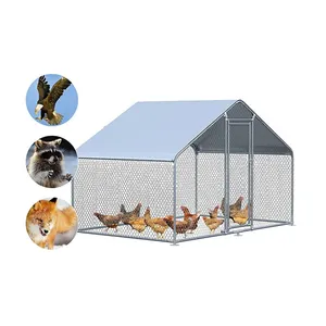 Outdoor Cage Galvanised Steel Poultry Cage Cheap Premium Garden Welded Wire Chicken Coop Cages For 20 Chickens