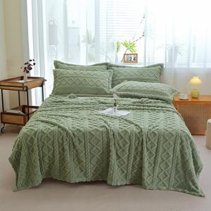 Couleur unie 3D <span class=keywords><strong>Plaid</strong></span> Rayé Jacquard Taffetas <span class=keywords><strong>Sherpa</strong></span> 100% Polyester Moderne Toutes Saisons Unique/Pleine Taille Simple Couche Chaud Canapé - Product Image 4