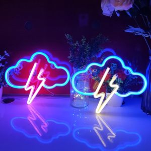 Luz <span class=keywords><strong>LED</strong></span> de Neón Personalizada con Diseño de Rayo, Cuerpo de Acrílico, Alimentación por USB o 3 Pilas AA, Letreros de Neón para Oficina - Product Image 5