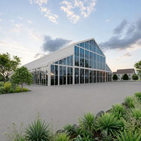 Marquee de luxe transparente en verre de 20x40m pour événements