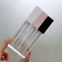Emballage vide pour brillant à lèvres avec bouchon à vis, boîte personnalisable avec logo, en matériau ABS, contenants cosmétiques à marque privée pour petites quantités