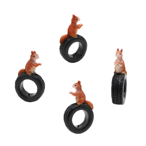 Hot Bán 3Pcs Dễ Thương Mini Nhựa Sóc Bức Tượng Thu Nhỏ Động Vật Bức Tượng Nhỏ Cổ Tích Vườn Đồ Trang Trí Nhựa Nghệ Thuật Sân Vườn Thủ Công Mỹ Nghệ - Product Image 6