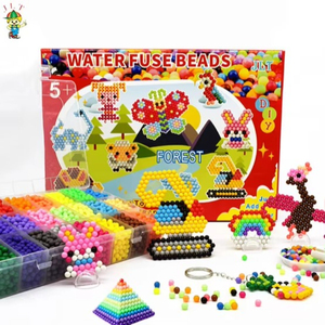 Factory Price Low MOQ Educational 3D 5mm DIY Keychain Water Magic Puzzle <b>Beads</b> EVA Material Aqua <b>Fuse</b> <b>Beads</b> for Children - Product Image 2
