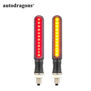 Clignotants LED pour moto, 24LED, indicateurs de direction, feux arrière clignotants, feux de freinage, feux stop, feux de jour DRL - Product Image 6