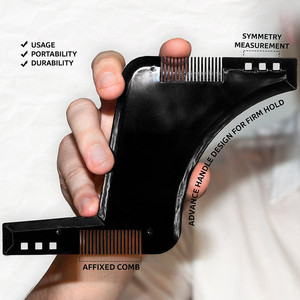 Herramienta de diseño de barba con mango de plástico y función de seguridad, lápiz de barbero con plantilla guía para dar forma y estilizar la barba - Product Image 6