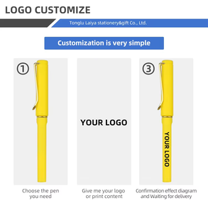 奢华马卡龙可爱促销中性笔套装舒适握把塑料0.5毫米黑色墨水定制标志办公学校笔 - Product Image 3