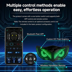 Lampada per Casco Impermeabile Ricaricabile Personalizzata con Controllo APP Intelligente, <span class=keywords><strong>Luce</strong></span> LED Programmabile per Casco da Moto - Product Image 2