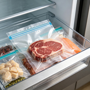 Food Grade <b>Vacuum</b> Plastic <b>Bags</b> Heat Seal Storage Pouches Clear Nylon Packaging for Meat Fish and Frozen Food - Product Image 1