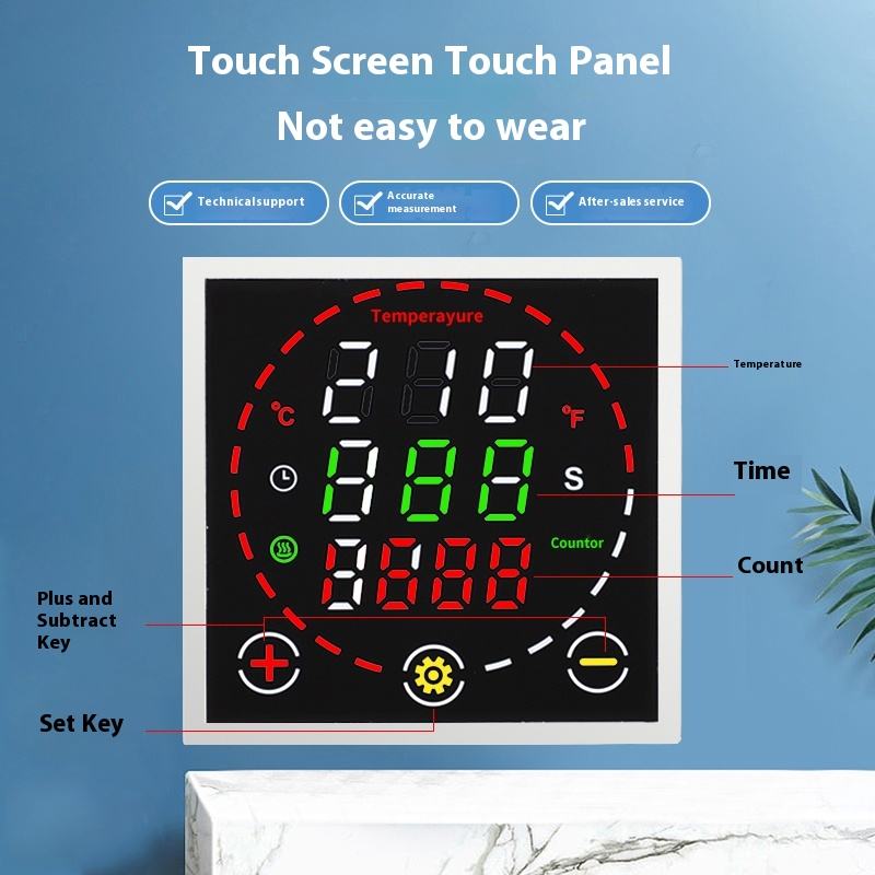 Three-in-One Touch Screen TS600 Temperature Controller Hot Stamping Machine Functionality 100~240VAC Power Supply 1 Year