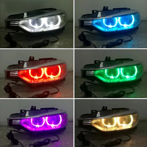 <span class=keywords><strong>Faro</strong></span> Delantero HETOP F30 2012-2019 Estilo RGB <span class=keywords><strong>Serie</strong></span> <span class=keywords><strong>3</strong></span>, Lámpara Delantera Ikon Actualizada LED DRL, Accesorios de Estilo de Tazón Reflectante para <span class=keywords><strong>BMW</strong></span> - Product Image 2