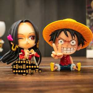 Figuras de Acción de <span class=keywords><strong>Anime</strong></span> en PVC Versión Q de 9 cm, <span class=keywords><strong>Luffy</strong></span>, Zoro, Chopper, Nami, Sabo, Boa Hancock, Muñecos de Dibujos Animados Chibi, Juguetes en Caja Ciega 1:48 - Product Image 5