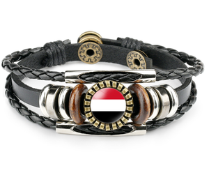 <span class=keywords><strong>Jordan</strong></span> Flag Retro Asian National Flag Pattern Bracelet Pulseras Vintage para Turquía Japón Corea del Sur para promociones - Product Image 4