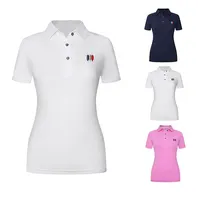 Polo de Golf personnalisé pour femmes, Slim Fit, fabricant de vêtements, Logo brodé, vêtements de Golf, t-shirts pour femmes