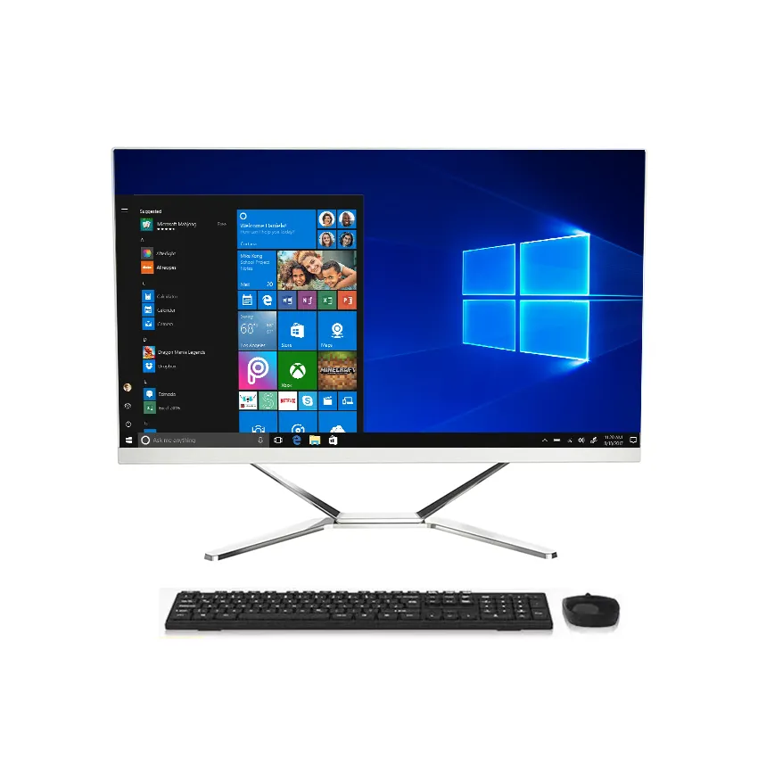 22 Zoll I5 I7 I9 Desktop All-in-One-PC I7 16GB gebogen All-in-One-PC Xiawei All-in-One-Computer