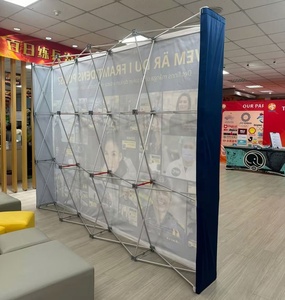 บูธพับแสดงแบนเนอร์โฆษณาแบบป๊อปอัพผนังพื้นหลังสำหรับงานแสดงสินค้า - Product Image 6