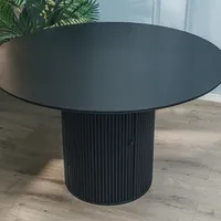 Ensemble de table et de chaises rondes en bois de luxe moderne, meubles pour hôtel et salle à manger, assemblé, 6 places