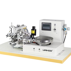 Máquina de coser industrial manual de una aguja, de cama plana, de puntada de cadena, con motor de hierro, para coser botones, nueva, de alta velocidad. - Product Image 1
