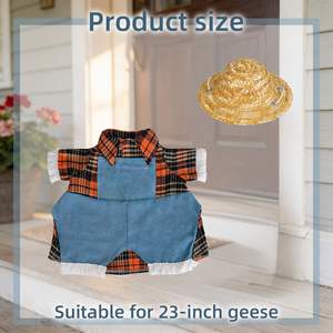 Outfits 23"Plastic Porch Cement Goose for Indoor Outdoor Garden Yard Lawn Patio Art Decor - Product Image 4