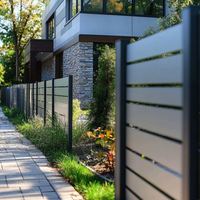 Panel de Cerca de Aluminio para Patio Trasero, Pantalla de Privacidad con Recubrimiento en Polvo, Resistente a la Oxidación, Cerca de Seguridad para Jardín, Tamaño Personalizado, Venta al Por Mayor, OEM