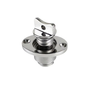 Stainless Steel 316 Marine Oval Door Drain Plug Fits 1 Inch Hole Thread Kayak Dinghy Canoe <b>Yacht</b> Boat Hardware Accessories Stain - Product Image 1