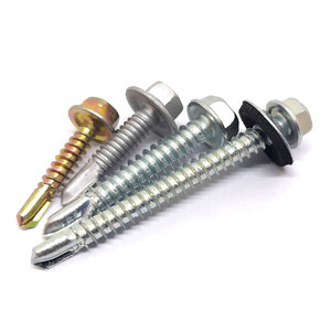 Vente chaude 410 acier inoxydable tête de rondelle hexagonale vis autotaraudeuses vis de toiture autotaraudeuses <span class=keywords><strong>pour</strong></span> métal - Product Image 2