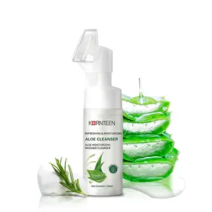 Crema de limpieza Facial Suave no irritante, limpiador espumoso con extracto de Aloe para prevención antiséptica de acné y granos